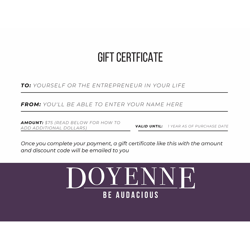 Gift Certificate